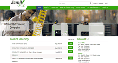 Desktop Screenshot of careers.zamil.com