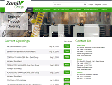 Tablet Screenshot of careers.zamil.com